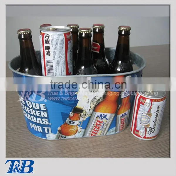 Galvanized Beer Cooler Ice Bucket photo-5