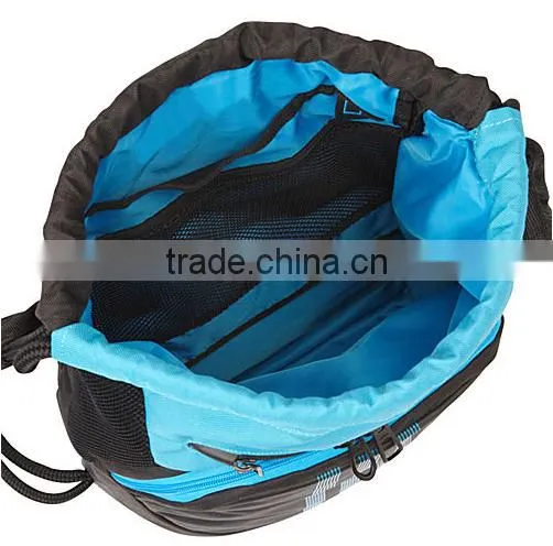 Wholesale Small Polyester Custom Day Gym Drawstring Backpack photo-2