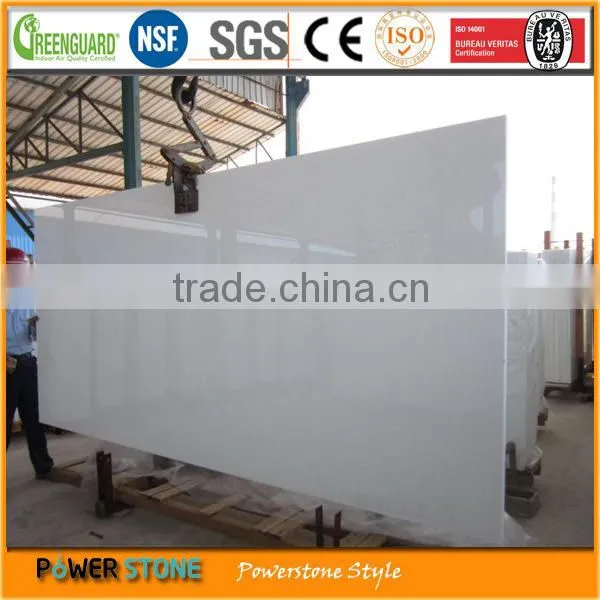 Pure White Crystal Marble Glass Stone Panel