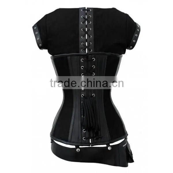 CLARY STEAMPUNK CORSET WITH DETACHABLE BELT photo-2