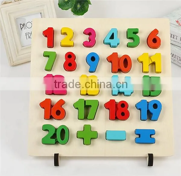 Wooden Training Aid Interesting Arabic Numerals Educational DIY Toy photo-2