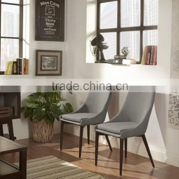 Luxury Top Grain Leather Wood Furniture Dining Chair photo-2