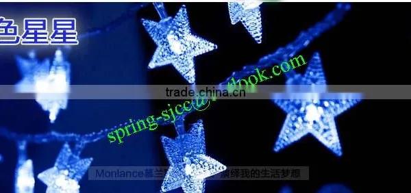 Decoration Transparent Five-pointed Star LED String Lingt for Festival photo-6