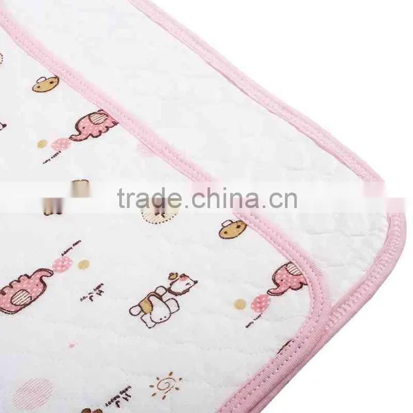 Portable Bamboo Waterproof Infant Contoured Changing Pad photo-2