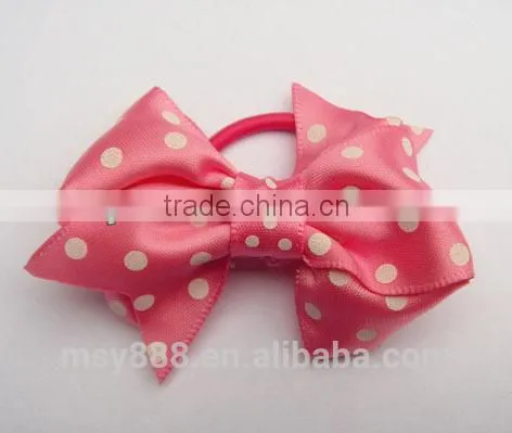 Hair Wraps Polyester Ribbon Bows Fabric Pull Bows photo-6