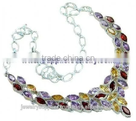 Gemstone Wholesale Jewelry Websites Designer Sterling Silver Necklaces