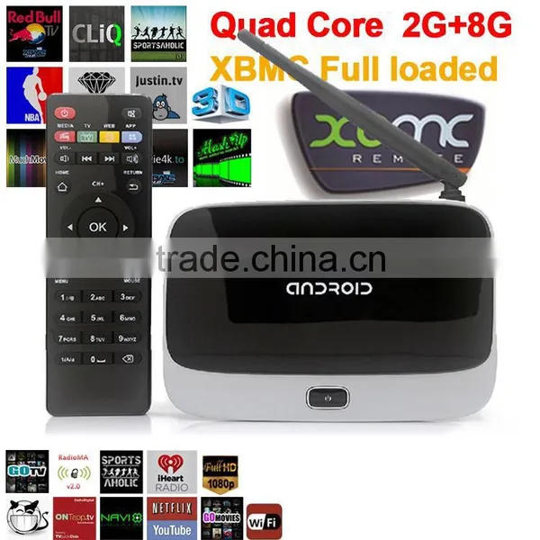CS918 Quad Core Android tv Box, Rockchip Rk3188 Android Smart tv Box, CS918S Android Media Player photo-2