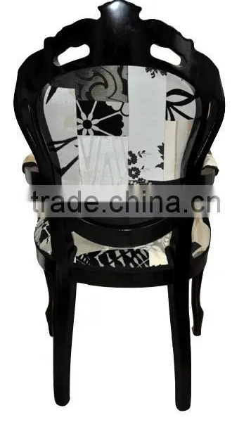 Factory Price Cheap Antique Solid Wood Hotel Furniture Louis Chair Wooden Chair photo-3