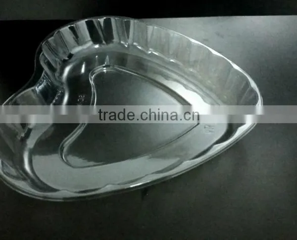 High Quality Plastic Fruit Plate Heart Type Snack Container photo-5