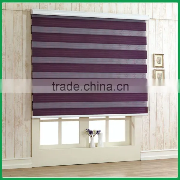 Cheap Price Pleated Zebra Blinds Indoor Roller Blinds Double Layer Zebra Blinds