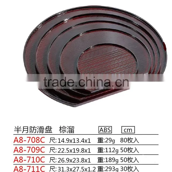 Fancy Delicate Semicircular Food Serving Tray for Hotel, Restaurant photo-3