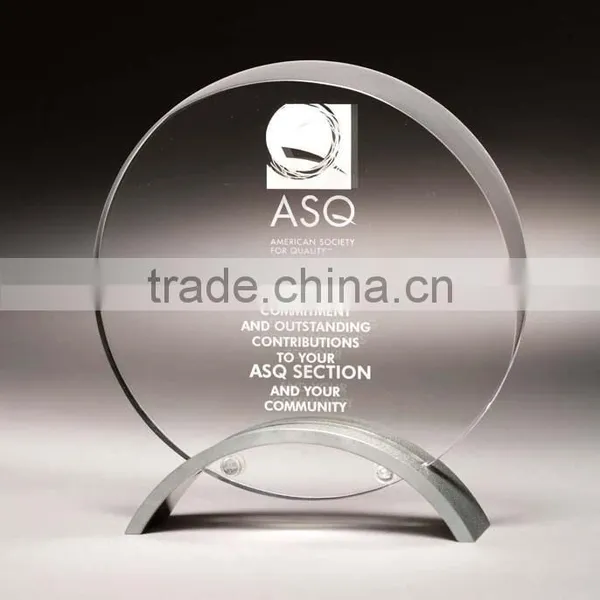 2016 Popular Oem Art & Collectible Acrylic Crystal Round Shape Awards/prize on Supplier
