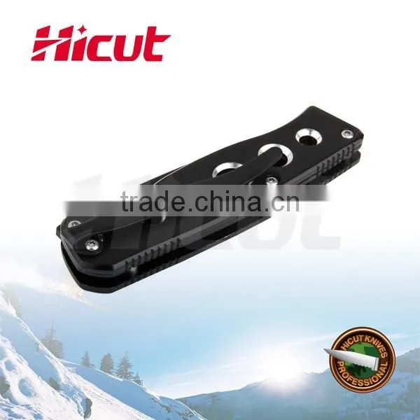 Black Coating Blade Liner Lock Folding Knife, Camping Knife With Clip photo-2