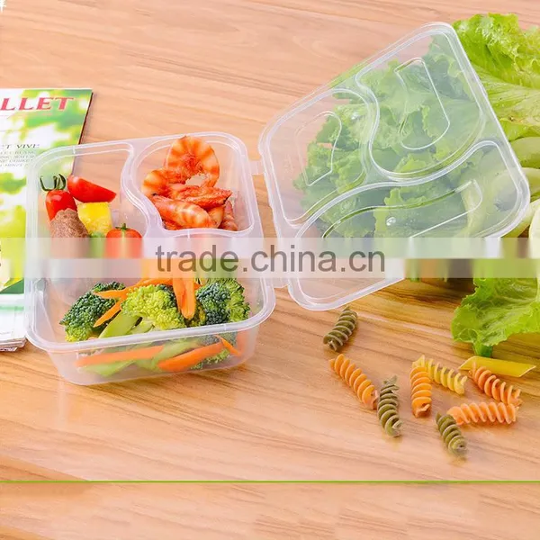 Wholesale Plastic Boxes Sealed Preserving Folding Container With Lid Connected photo-2