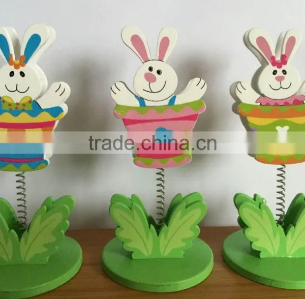New Easter Gifts Wooden Craft Card Holder,office Decoration Home Decoration photo-2