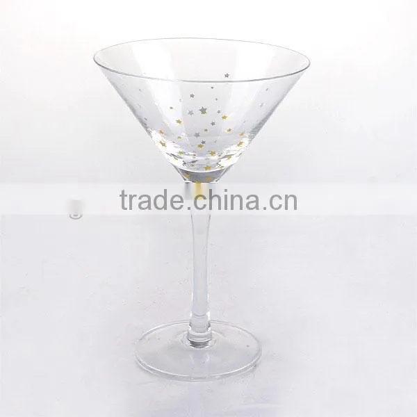 High Quality Wine Glass Set With Star Decal photo-5