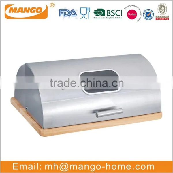 Hot Sales Stainless Steel Bread Bin With Window photo-2