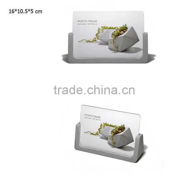 Table Deco Concrete Photo Frame Cement Card Holder photo-2