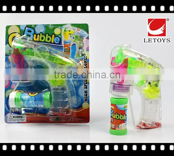Factory Supply Eco-freindly Transparent Bubble Gun With Light photo-2