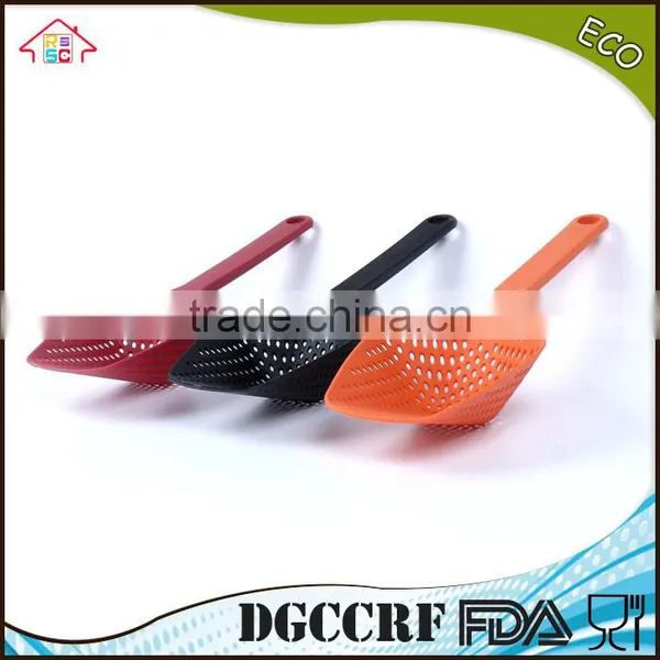 NBRSC Nylon Colander Strainer Slotted Spoon Scoop Server Drain Pasta Veg Kitchen Cooking Serving Aid photo-4