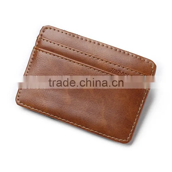 Magic Wallet PU Leather Money Clip With RFID-blocking in Various Designs photo-4