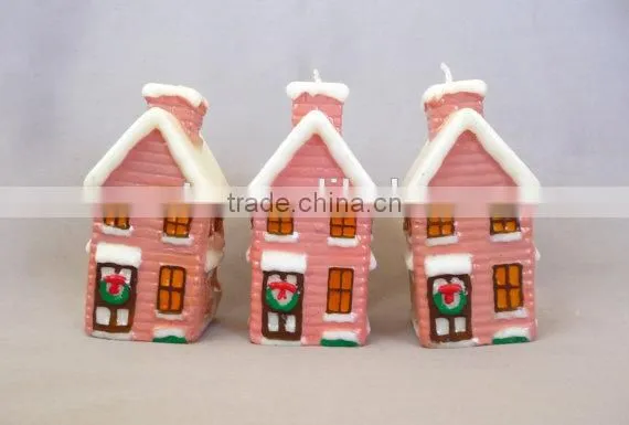 Christmasville Christmas Village Pink Shop Candles photo-2