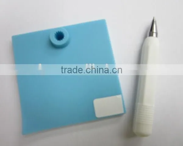 2015 Customized Eco Friendly Reusable Silicone Memo Pad With Ball Pen photo-5