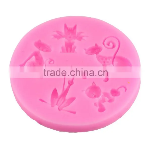 High Quality Silicone Mold 3D Chocolate Fondant Cake Baking Tools Cat Design Tools 1688 Agent photo-2