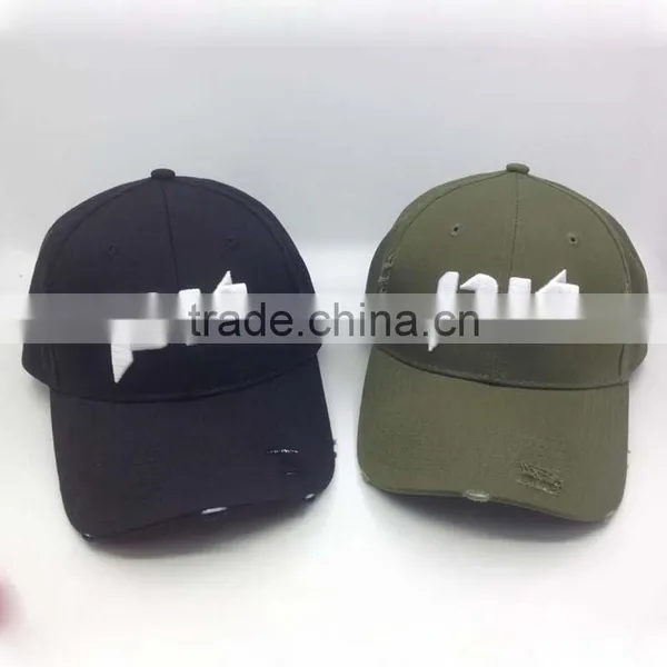 100%Cotton Distressed Baseball Cap Custom Color And Logo photo-4