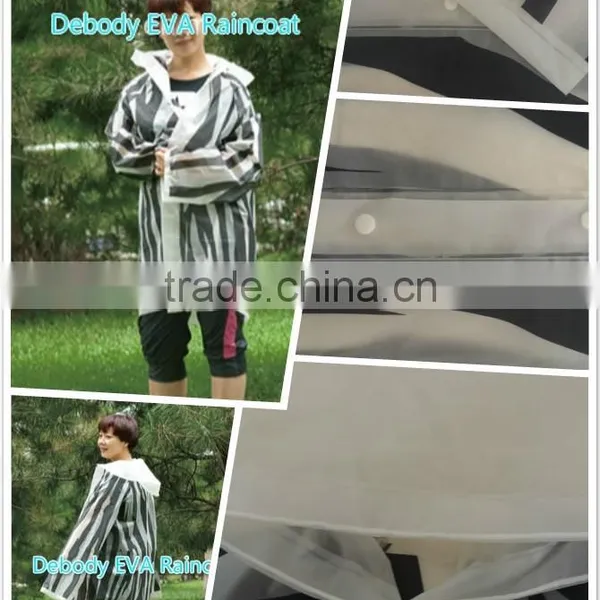 Unisex Outdoor Waterproof Plastic Raincoat With Logo photo-2