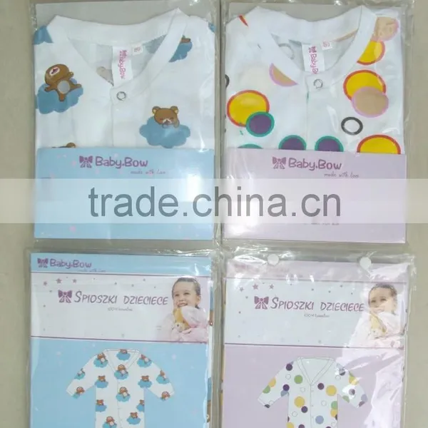 Wholesale 100%cotton Allover Printed Baby Bodysuit , Baby Sleep-suite photo-3