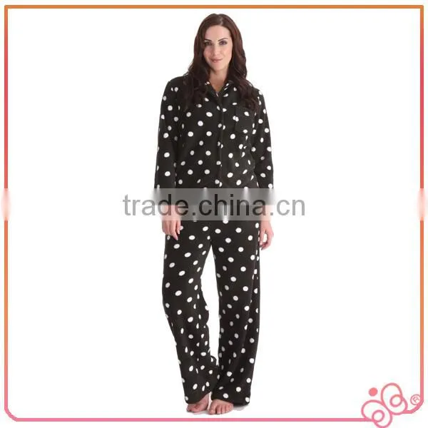 2014 Fashion Garment Wholesale Spotty Women Pajama Suits photo-2
