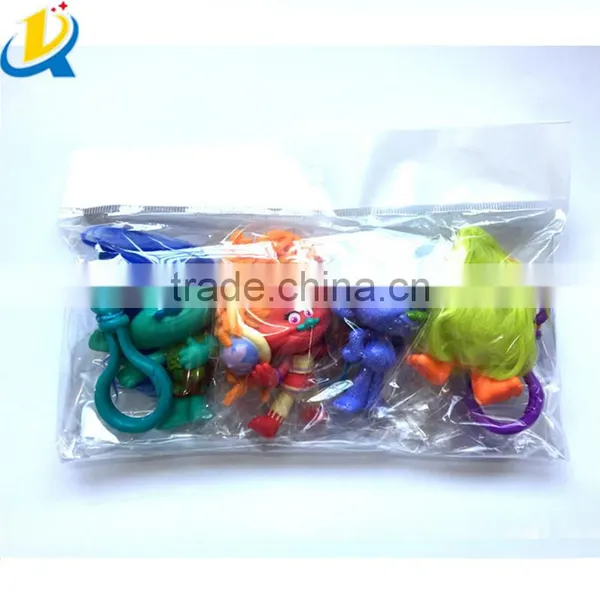 2016 Popular New Movie Custom Cartoon Cute Pvc Trolls Toy Keychain photo-6