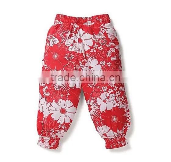 Hot Sale Breathable 100% Cotton Baby Harem Pants and Palazzo Clothes For Kids Wear photo-2