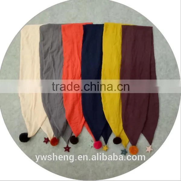 Newest Style Baby Girl Cotton Plain Baby Scarf photo-4