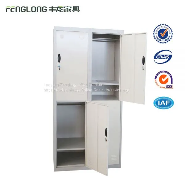 Iron Almirah Designs 4 Door Metal Storage Cabinet Safe Lockers photo-2