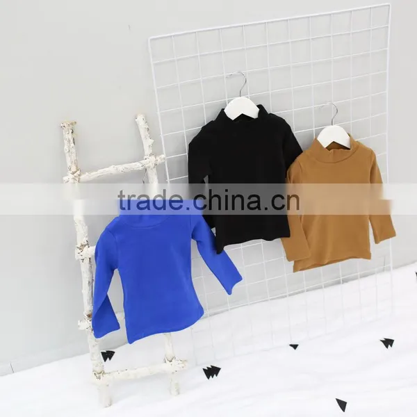 Pure Cotton Long Sleeve Candy Color Undershirt Kids Plain Dyed T-shirt for Boys and Girls photo-4