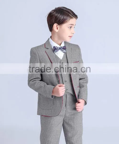 2017 New Style Latest Design China Factory Pink Color Formal Young Boy Party Suit photo-4
