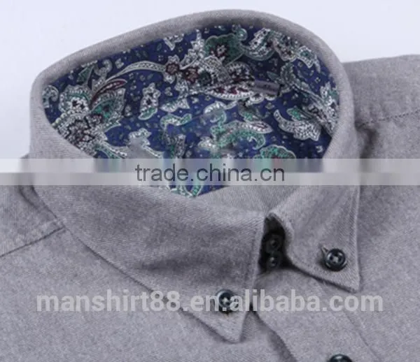 Shirt New Fashion 100% Cotton Business Shirt for Men Button Down Long Sleeve photo-2