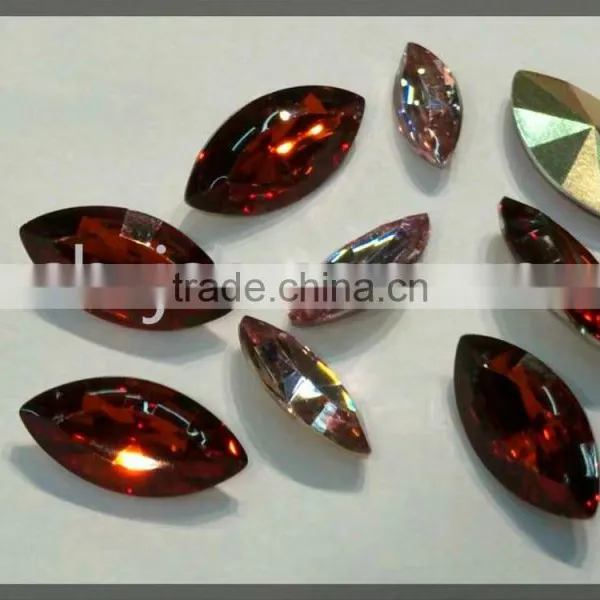 Special Shaped Resin Stone,artificial Teardrop Resin Stone, Point Back Resin Stones photo-3