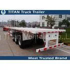 12,500*2,500*1,560 mm Flatbed Semi Trailer 40ft 3 Axles Transport Containers