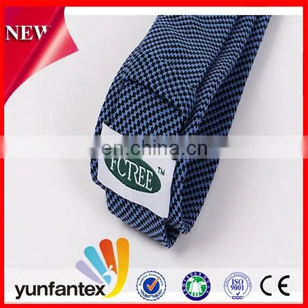 2017 Latest New Fashion Design Cotton Navy Blue Color Tie photo-6