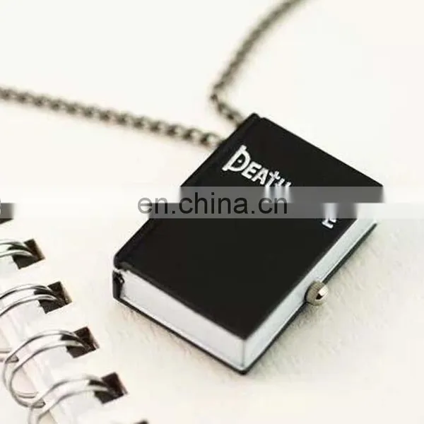 2017 Unique Death Note Notebook Pendant Necklace Pocket Watch Death Notebook Watch photo-3