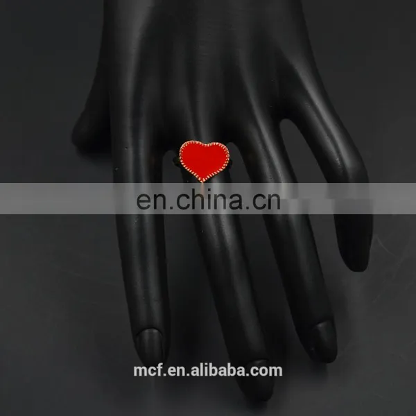 MCR-0036 Fashion Latest Heart Shaped Ring Designs ,wedding Engagement Ring photo-2