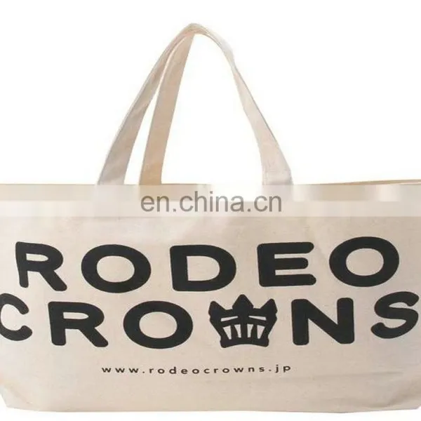 Natural Long Handled Canvas Shopper Bag Handle Bag photo-4