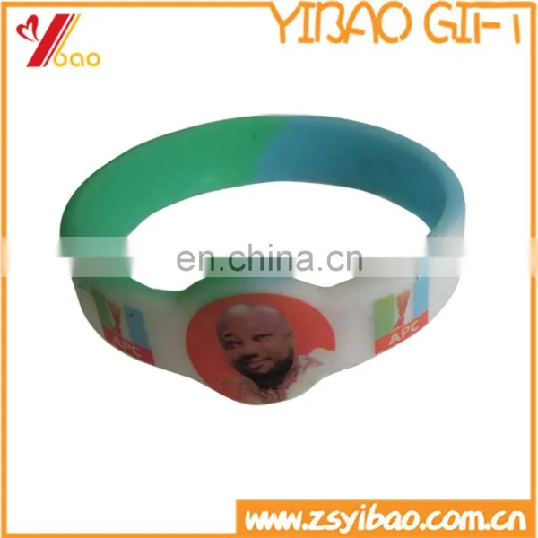 Cheapest Customized Printed Logo Silicone Wristband photo-2