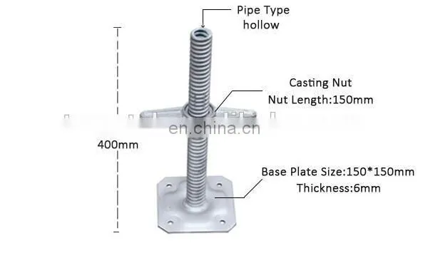Large Quantity Formwork Construction Hardware Galvanized Jack Base photo-3