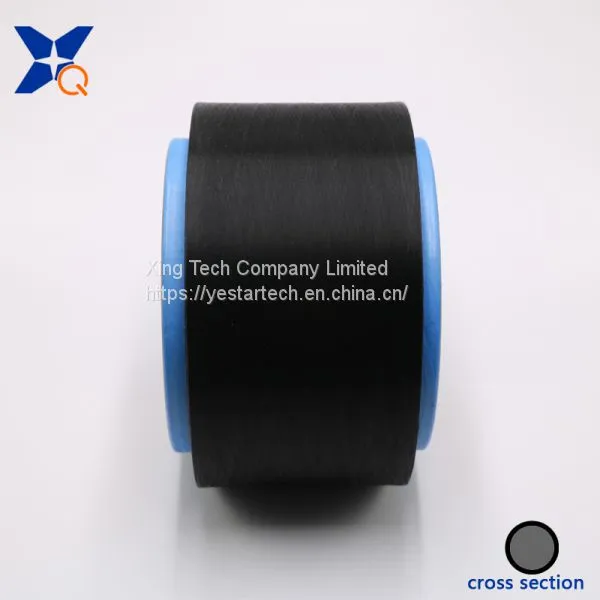Black Carbon Inside Conductive Nylon Fiber Filaments 40D/6F for Anti-Static Yarn/ESD Fabric/electronics Mill Glove-XTAA199 photo-3