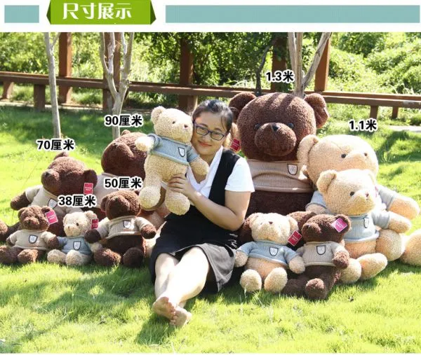 Giant Soft Toy Stuffed Kitty Plush Cat Stuffed Animals Plush Bear photo-2