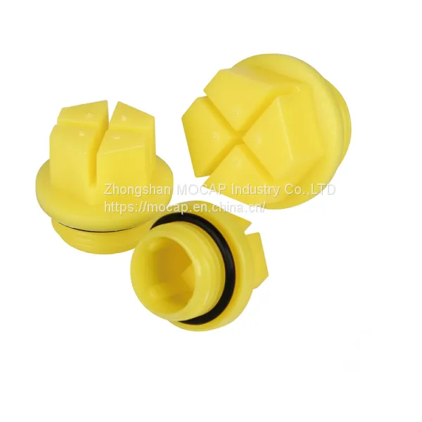 Hydraulic Gas Pneumatic Cylinder Plastic Sealing Threaded Plugs With O Ring for NPT BSP UNF Metric JIC Threads photo-5